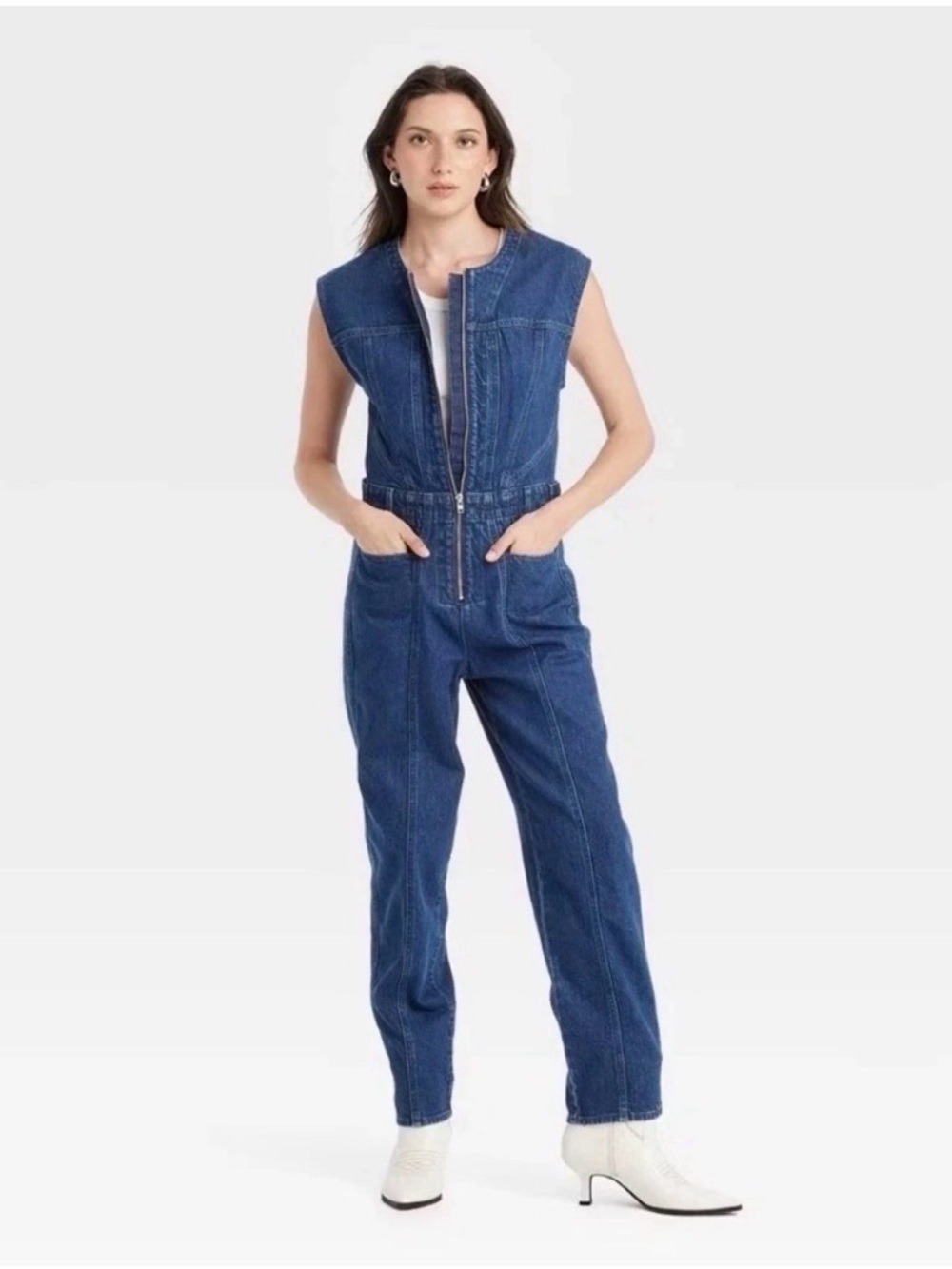 NWT Universal Threads Denim Jumpsuit - Size 4